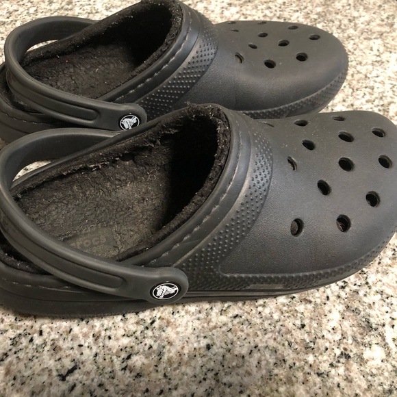 Crocs Classic Lined Clogs Unisex Black Size 10 Women Size 8 Men - Picture 6 of 16